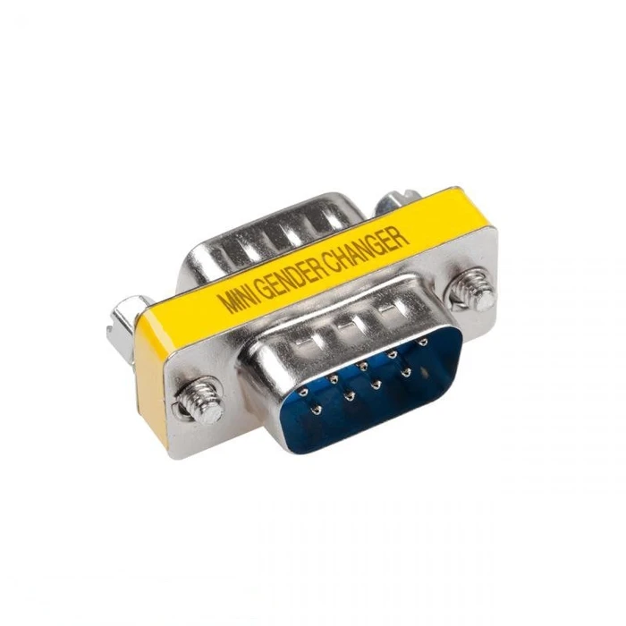 Qoltec DM-0620 Μετατροπέας DB9 αρσενικό σε DB9 αρσενικό (Mini Gender Changer), Ασημί