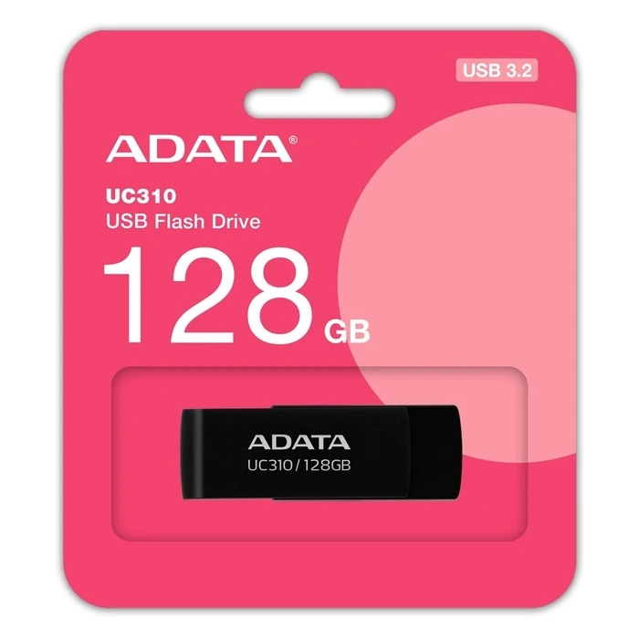 USB Flash 128 GB Adata Pendrive Uc310 Usb3.2 Black