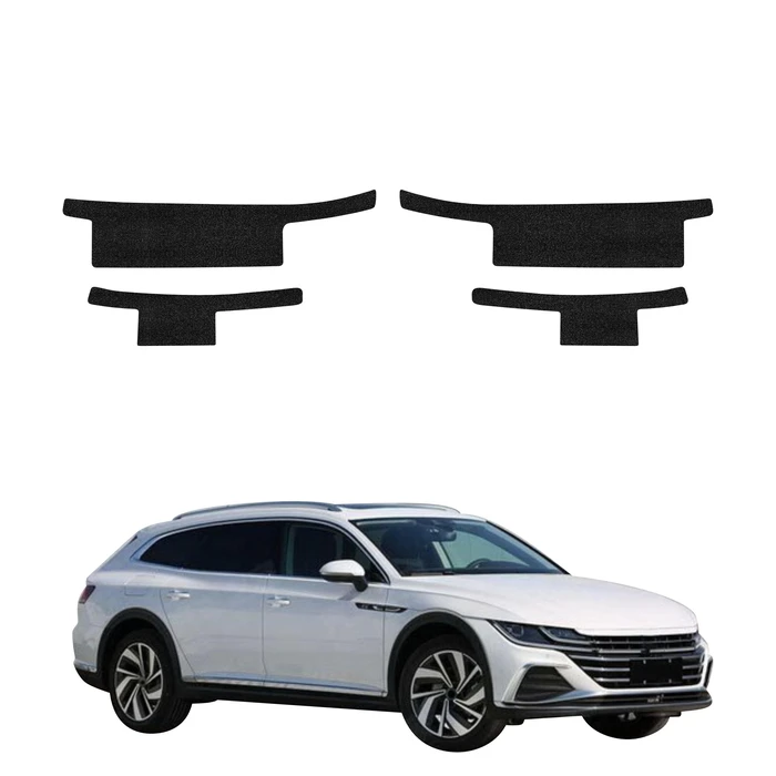 GrizzGlass HeavyDuty Black Door Sill Protective Film Volkswagen Arteon Shooting Brake (2019-2025) [4in1]