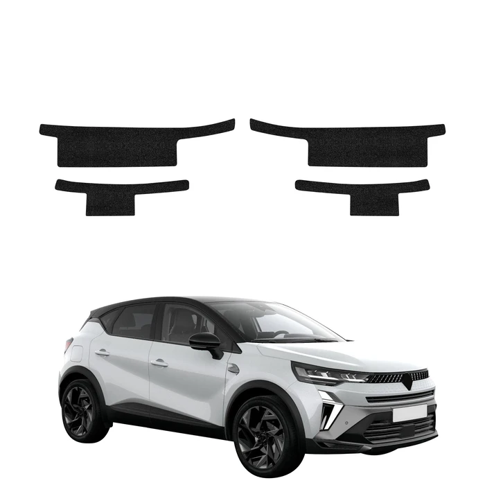 GrizzGlass HeavyDuty Black Door Sill Protective Film Renault Captur (2024-2026) [4in1]
