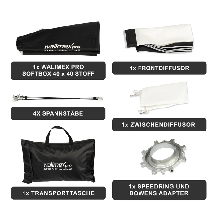 Walimex Pro Softbox Basic 40x40