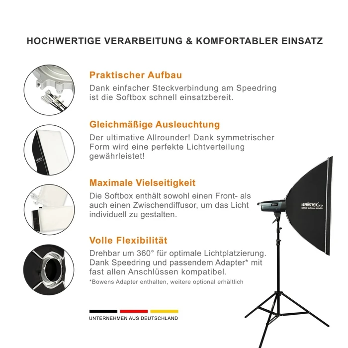Walimex Pro Softbox Basic 60x90