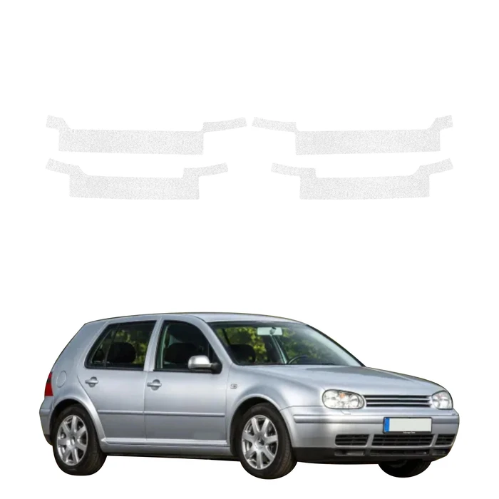GrizzGlass HeavyDuty White Door Sill Protective Film Volkswagen Golf 4 Hatchback 5D (1997-2003) [4in1]