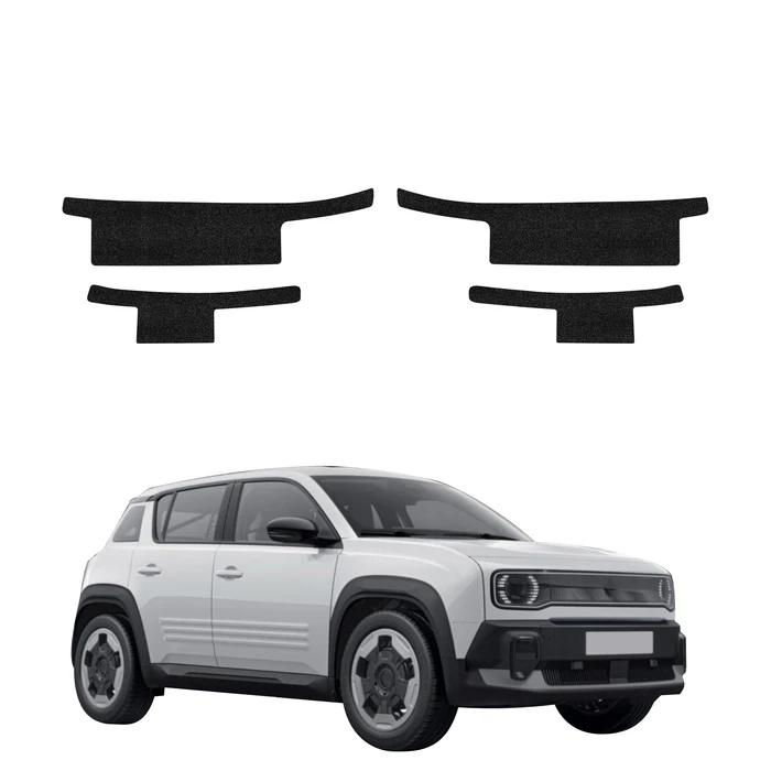 GrizzGlass HeavyDuty Black Door Sill Protective Film Renault R4 (2025-2026) [4in1]