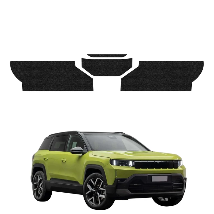 GrizzGlass HeavyDuty Black Trunk Sill Protective Film Jeep Compass (2025-2026) [4in1]