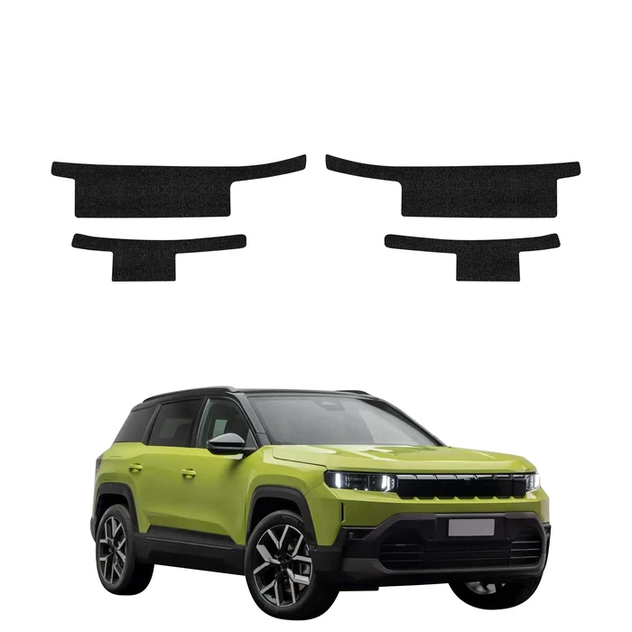 GrizzGlass HeavyDuty Black Door Sill Protective Film Jeep Compass (2025-2026) [4in1]