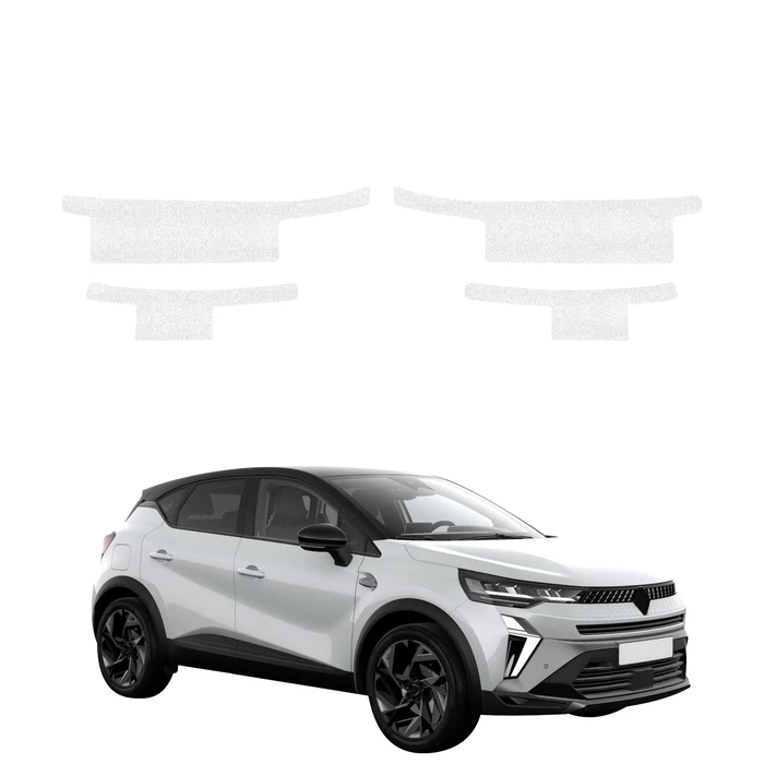 GrizzGlass HeavyDuty White Door Sill Protective Film Renault Captur (2024-2026) [4in1]