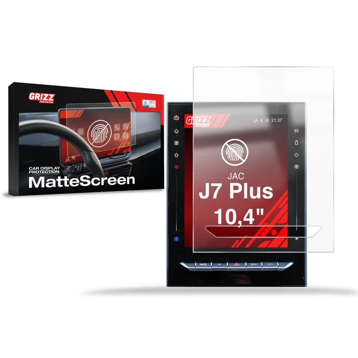Matte GrizzGlass CarDisplay Protection JAC J7 Plus 10,4" (2025-2026)