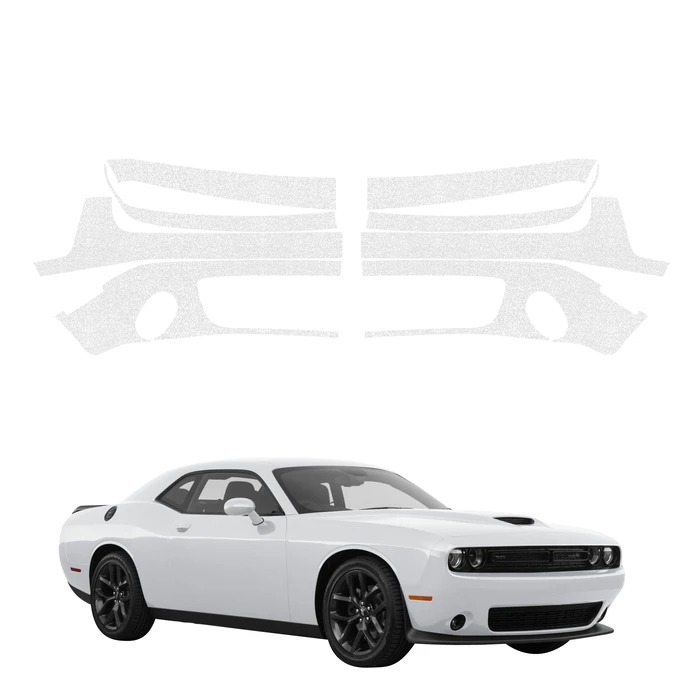 GrizzGlass HeavyDuty Clear Front Protective Film Dodge Challenger GT (2015-2023) [8in1]