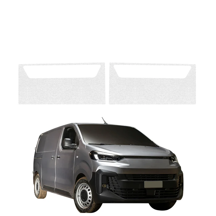 GrizzGlass HeavyDuty Clear Front Door Sill Protective Film Fiat Scudo (2024-2026) [2in1]