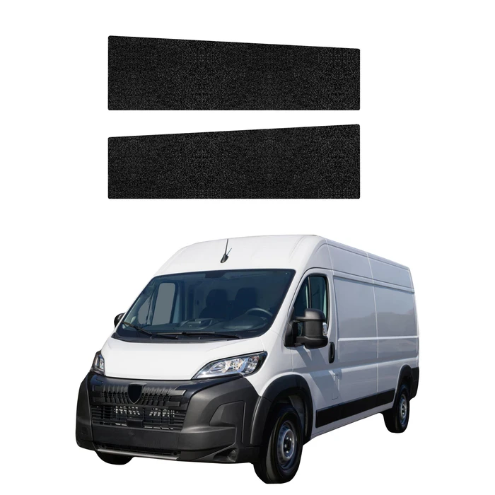 GrizzGlass HeavyDuty Black Front Door Sill Protective Film Peugeot Boxer (2006-2026) [2in1]