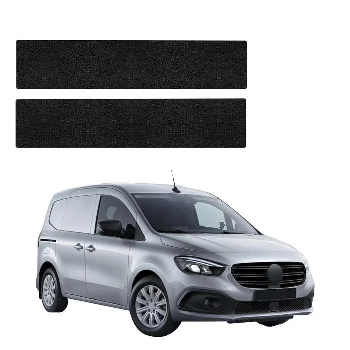 GrizzGlass HeavyDuty Black Front Door Sill Protective Film Mercedes-Benz Citan (2021-2026) [2in1]