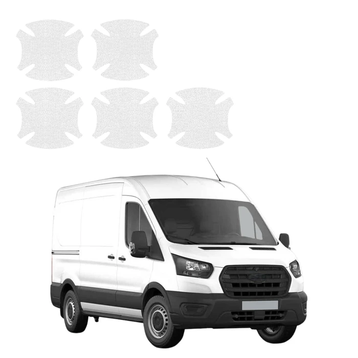 GrizzGlass HeavyDuty Clear Door Handle Protective Film Ford Transit (2020-2026) [5in1]