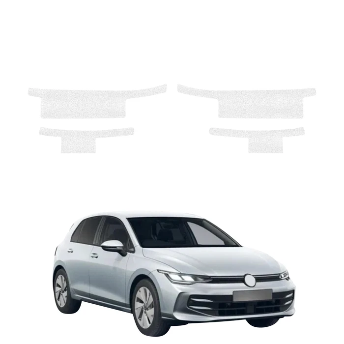 GrizzGlass HeavyDuty White Door Sill Protective Film Volkswagen Golf 8 Variant (2024-2026) [4in1]