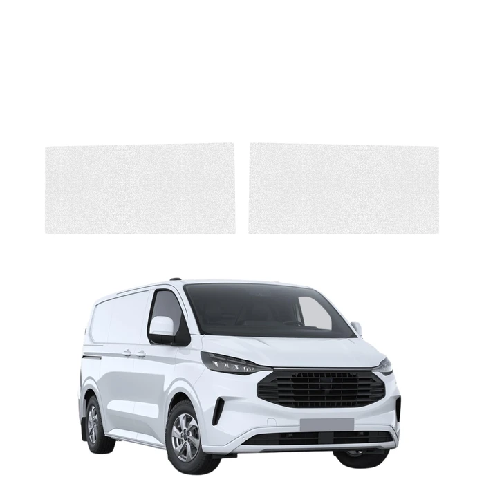 GrizzGlass HeavyDuty Clear Front Door Sill Protective Film Ford Transit Custom (2022-2026) [2in1]