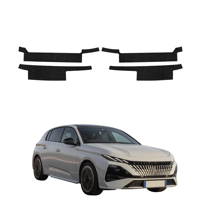 GrizzGlass HeavyDuty Black Door Sill Protective Film Peugeot 308 GT Hatchback (2026) [4in1]