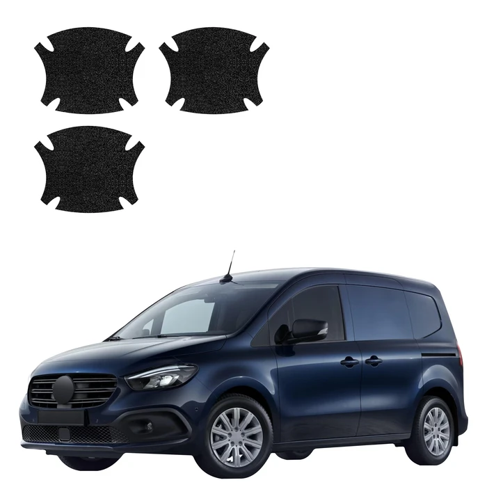 GrizzGlass HeavyDuty Black Door Handle Protective Film Mercedes-Benz eCitan (2021-2026) [3in1]