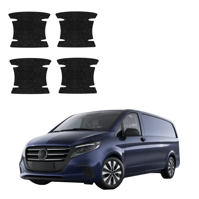 GrizzGlass HeavyDuty Black Door Handle Protective Film Mercedes-Benz Vito (2014-2026) [4in1]