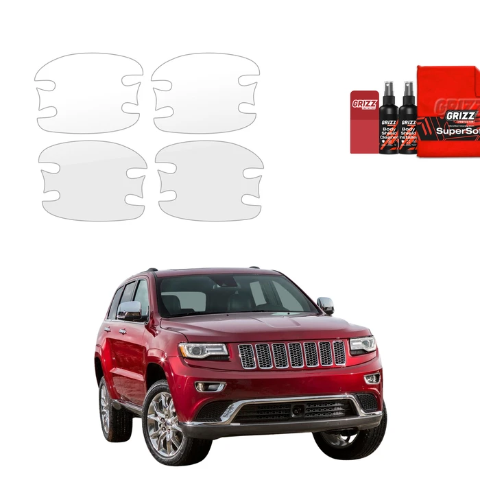 GrizzGlass BodyShield Door Handle Protective Film Jeep Grand Cherokee 4 (2010-2021) [4in1]