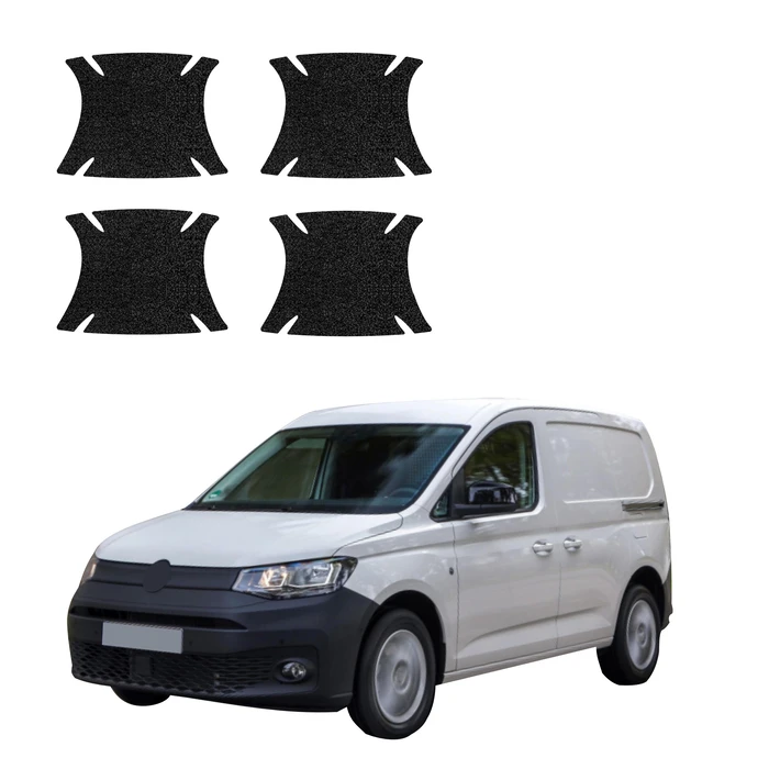 GrizzGlass HeavyDuty Black Door Handle Protective Film Volkswagen Caddy Cargo (2020-2026) [4in1]