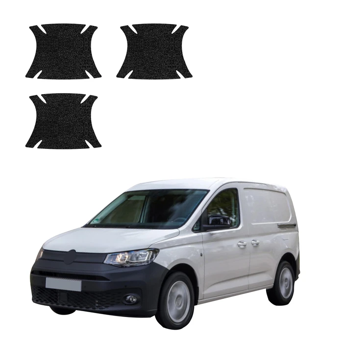 GrizzGlass HeavyDuty Black Door Handle Protective Film Volkswagen Caddy Cargo (2020-2026) [3in1]