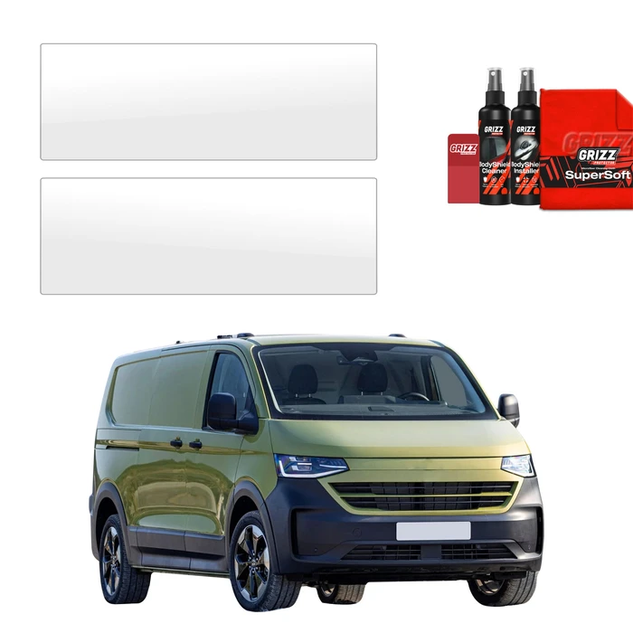 GrizzGlass BodyShield Front Door Sill Protective Film Volkswagen Transporter (2024-2026) [2in1]
