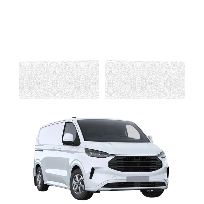 GrizzGlass HeavyDuty White Front Door Sill Protective Film Ford Transit Custom (2022-2026) [2in1]