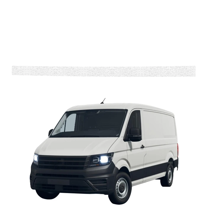 GrizzGlass HeavyDuty White Left Cargo Door Sill Protective Film Volkswagen Crafter (2016-2026)
