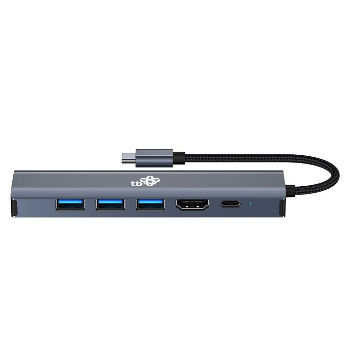 Docking Station Tb Usb C 6in1 - Hdmi, Usbx3, Pd, Rj-45