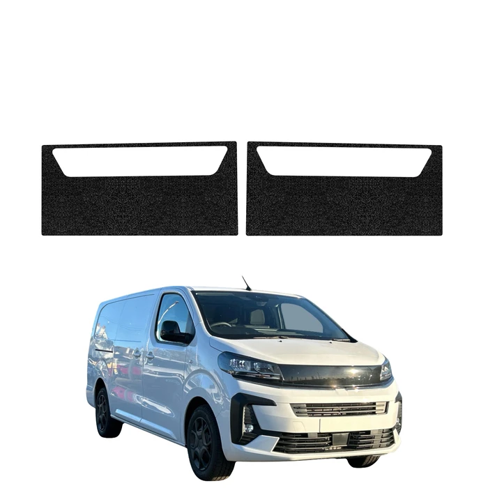 GrizzGlass HeavyDuty Black Front Door Sill Protective Film Opel Vivaro (2024-2026) [2in1]