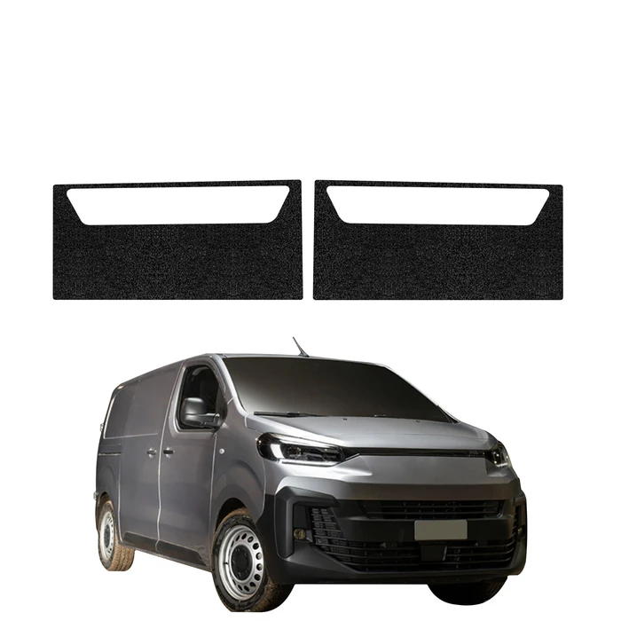 GrizzGlass HeavyDuty Black Front Door Sill Protective Film Fiat Scudo (2024-2026) [2in1]