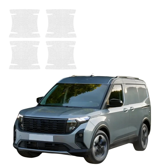 GrizzGlass HeavyDuty Clear Door Handle Protective Film Ford Transit Courier (2024-2026) [4in1]