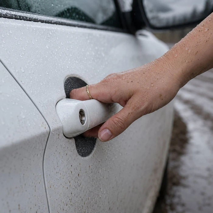 GrizzGlass HeavyDuty Clear Door Handle Protective Film Ford Transit Courier (2024-2026) [4in1]
