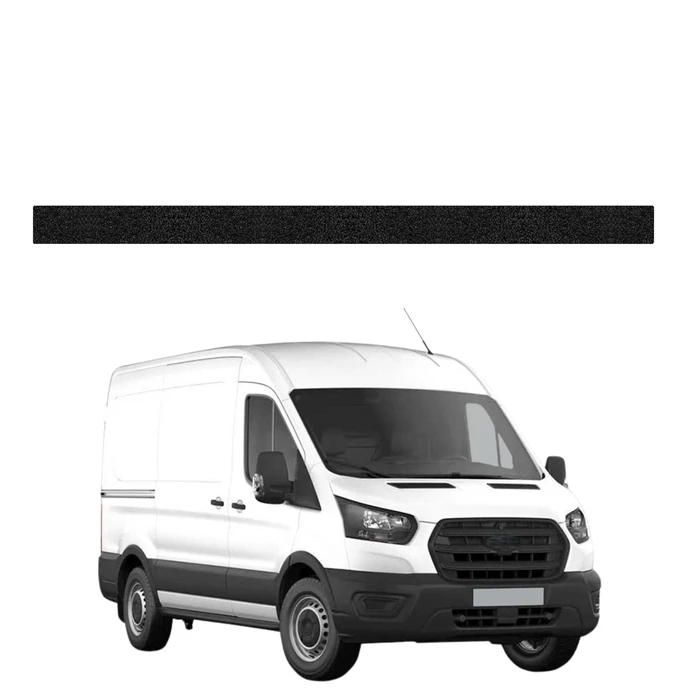 GrizzGlass HeavyDuty Black Left Cargo Door Sill Protective Film Ford Transit (2020-2026)