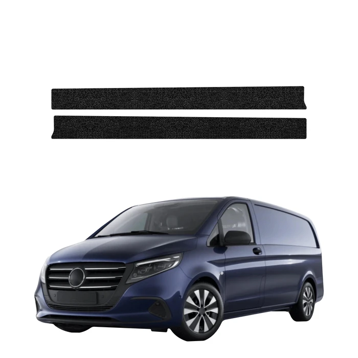 GrizzGlass HeavyDuty Black Front Door Sill Protective Film Mercedes-Benz Vito (2014-2026) [2in1]