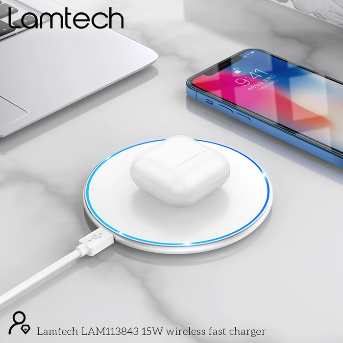 Ασύρματος Φορτιστής Lamtech FAST CHARGER 15W