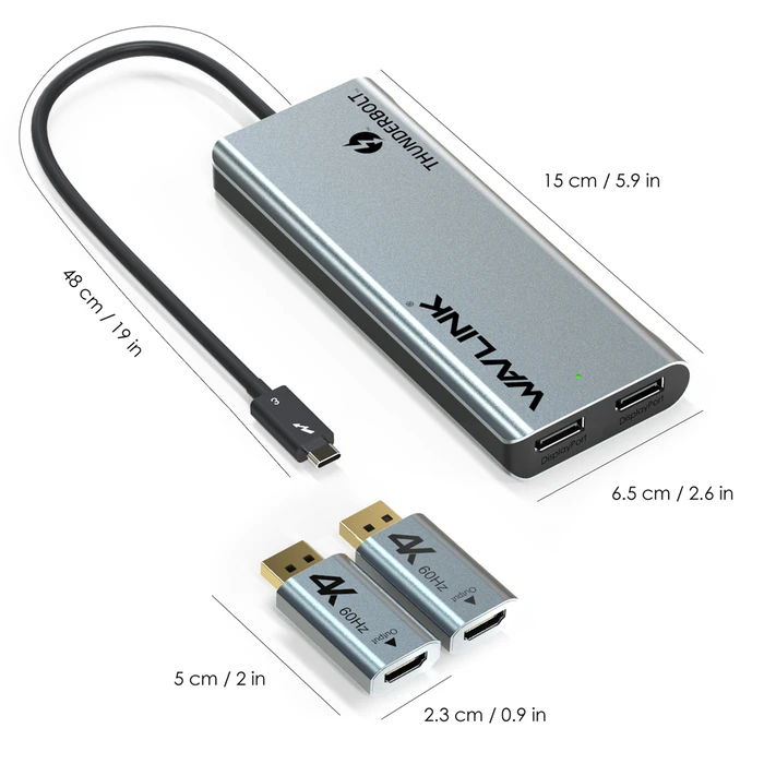 Docking Station Wavlink Thunderbolt 3 Single 5K DUAL 4K MINI