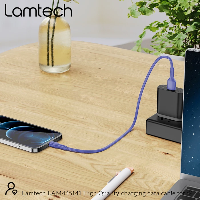 Καλώδιο Lightning Lamtech Lightning 1m BLUE