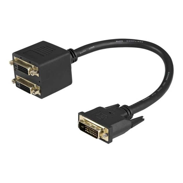Αντάπτορας DVI StarTech DVI-D to 2x DVI-D Dual Link DVI25 Y - Male / 2x Socket - 30.5 cm