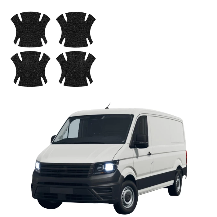 GrizzGlass HeavyDuty Black Door Handle Protective Film Volkswagen Crafter (2016-2026) [4in1]