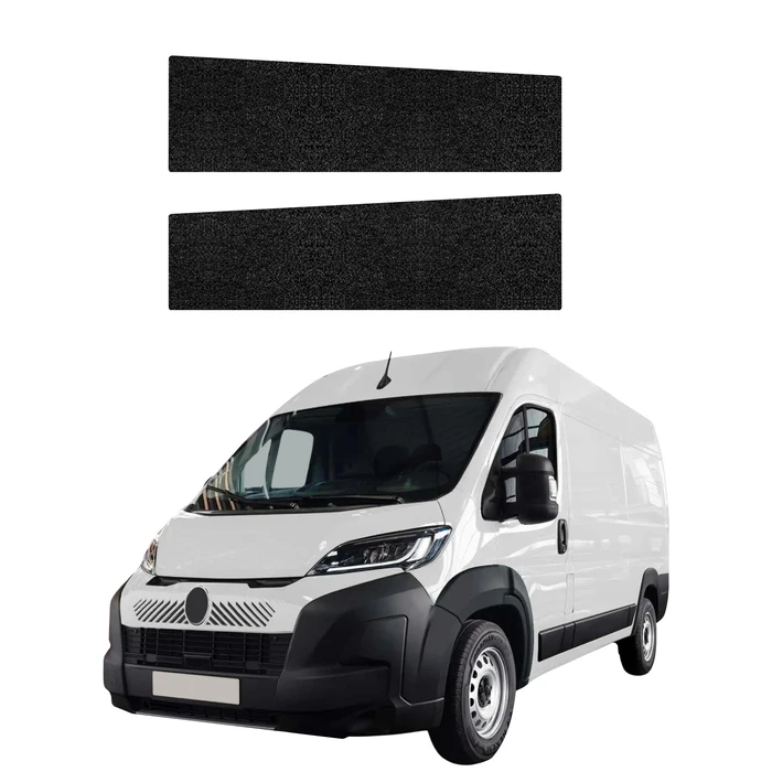 GrizzGlass HeavyDuty Black Front Door Sill Protective Film Citroen Jumper (2006-2026) [2in1]