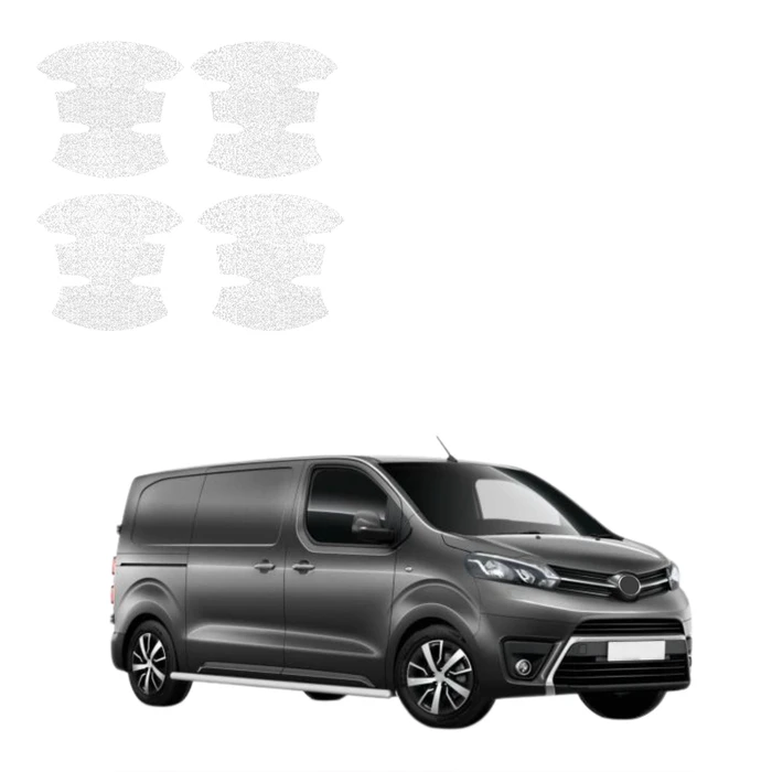 GrizzGlass HeavyDuty White Door Handle Protective Film Toyota Proace (2024-2026) [4in1]