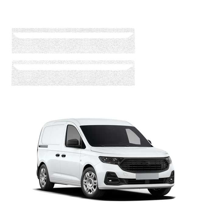 GrizzGlass HeavyDuty White Front Door Sill Protective Film Ford Transit Connect (2022-2026) [2in1]