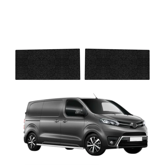 GrizzGlass HeavyDuty Black Front Door Sill Without Notch Protective Film Toyota Proace (2024-2026) [2in1]