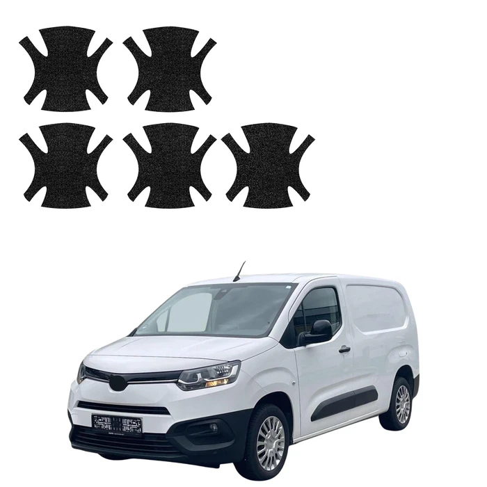 GrizzGlass HeavyDuty Black Door Handle Protective Film Toyota Proace City (2018-2026) [5in1]