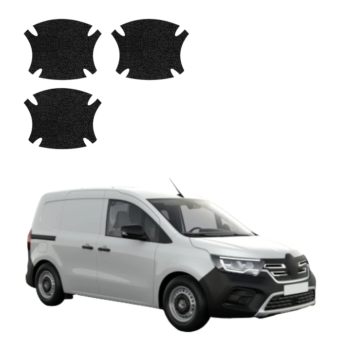 GrizzGlass HeavyDuty Black Door Handle Protective Film Renault Kangoo Van (2021-2026) [3in1]
