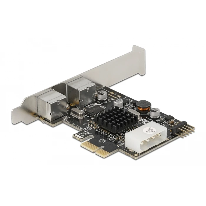 Κάρτα Δικτύου PCIe Delock σε 2x PS/2 90049 low profile, USB pin header