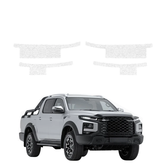 GrizzGlass HeavyDuty White Door Sill Protective Film JAC T9 (2025-2026) [4in1]