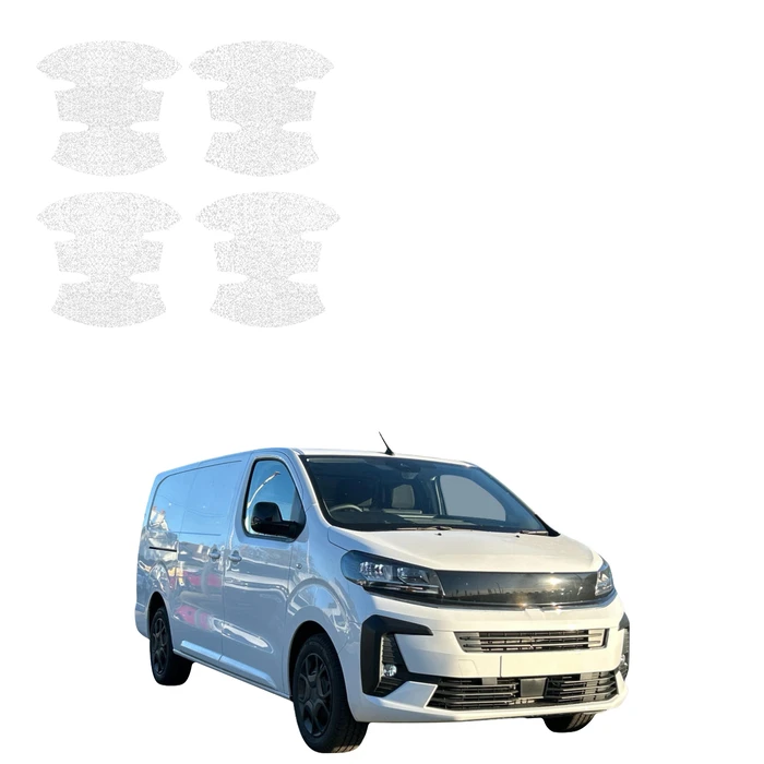 GrizzGlass HeavyDuty White Door Handle Protective Film Opel Vivaro (2024-2026) [4in1]