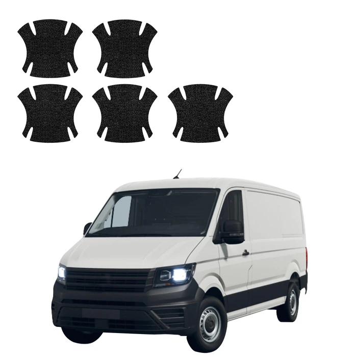 GrizzGlass HeavyDuty Black Door Handle Protective Film Volkswagen Crafter (2016-2026) [5in1]